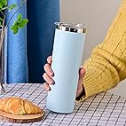 Insulated Tumblers with Straw 20 oz Stainless Steel